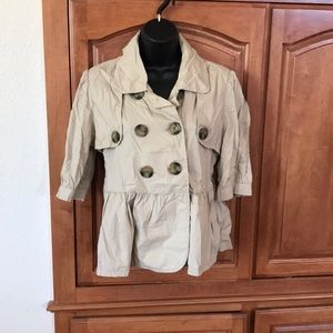 American Rag Tan Short Sleeve Jacket